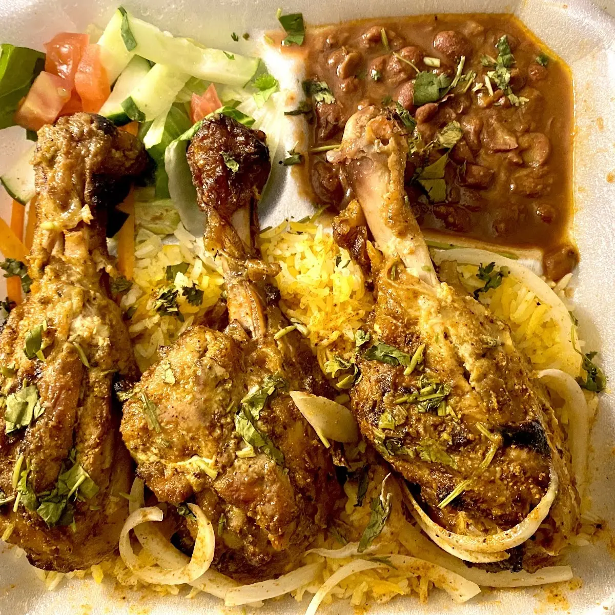 Lamb Kabab Over Rice