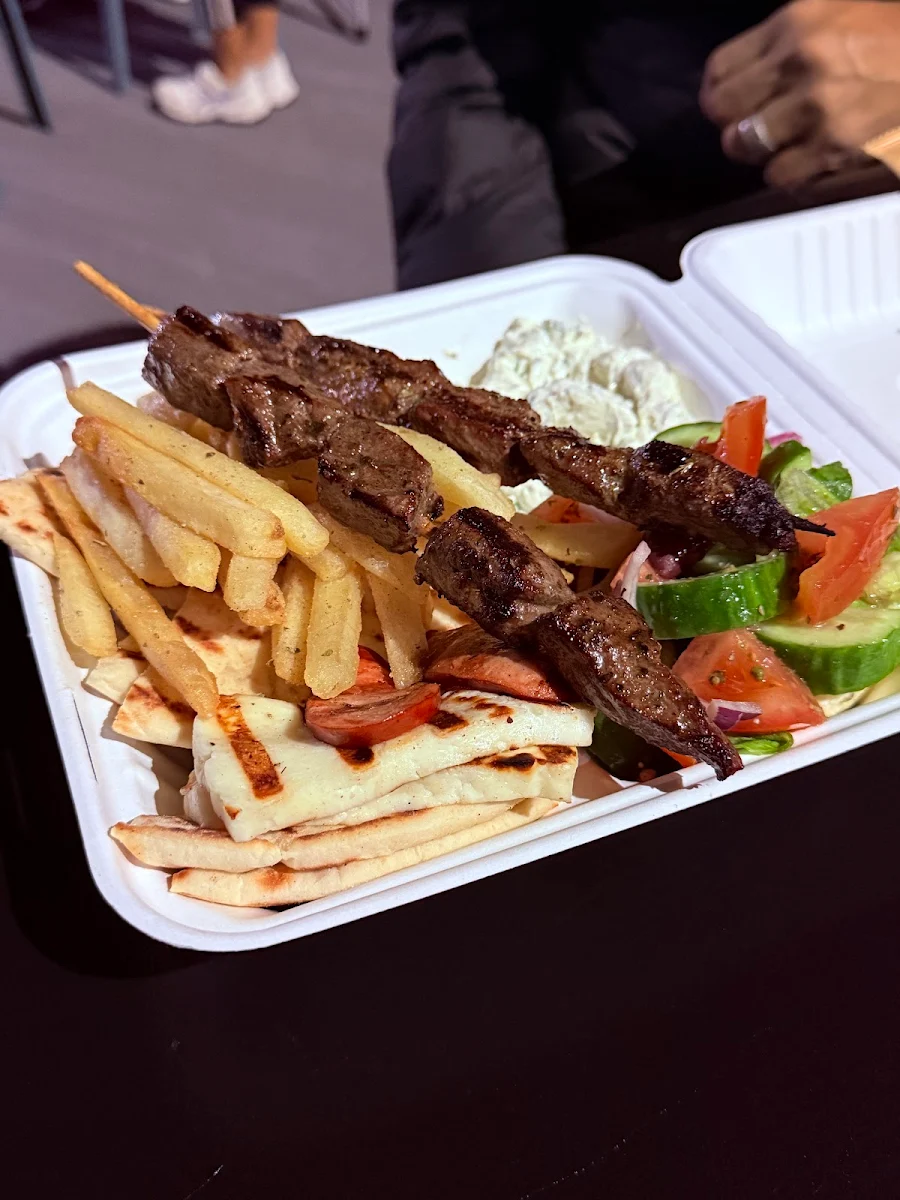 Lamb Snack Box, Salamina Souvlaki