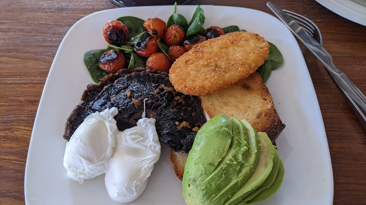 Gourmet Veggie Breakfast, Vespas on Oak