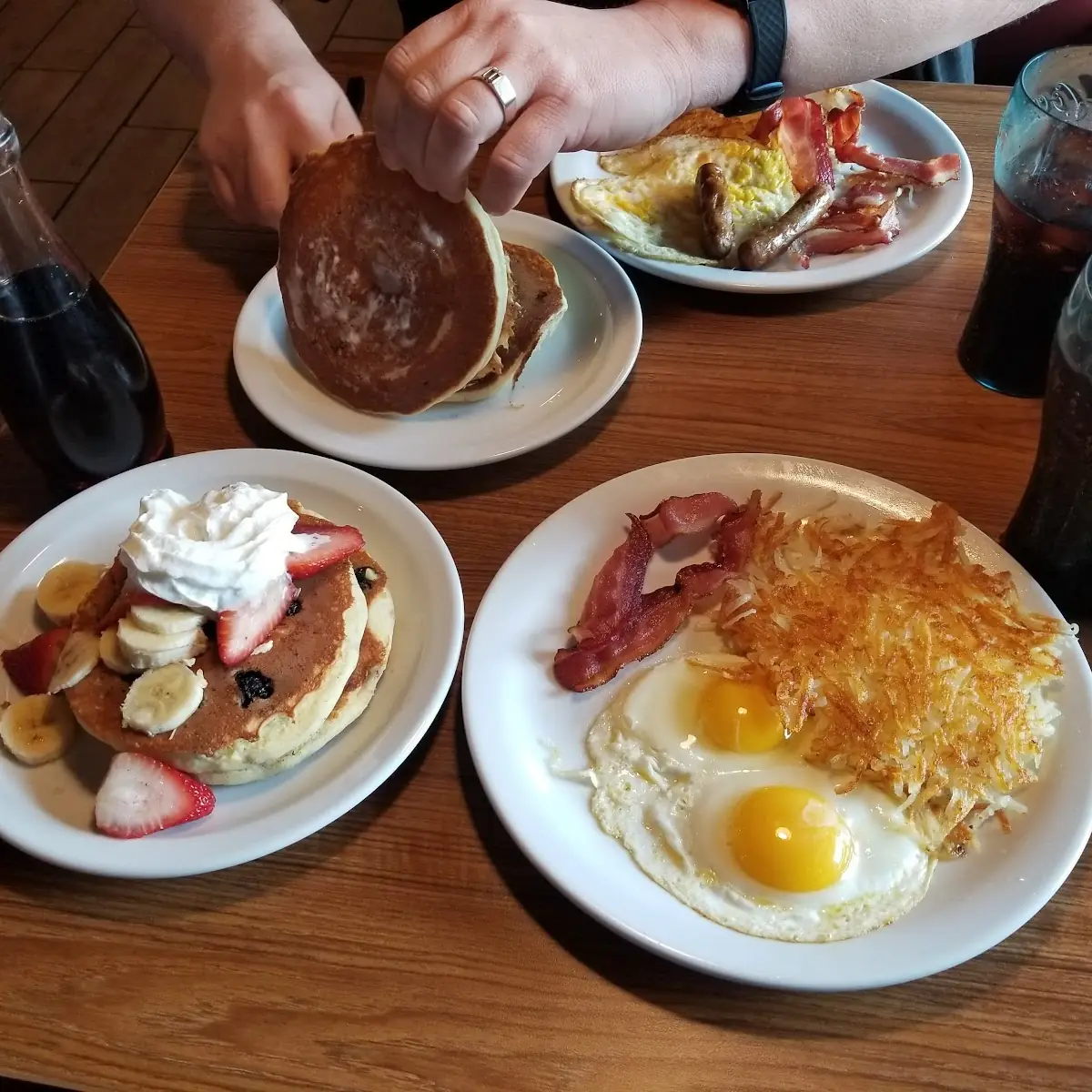 Double Berry Pancake Breakfast