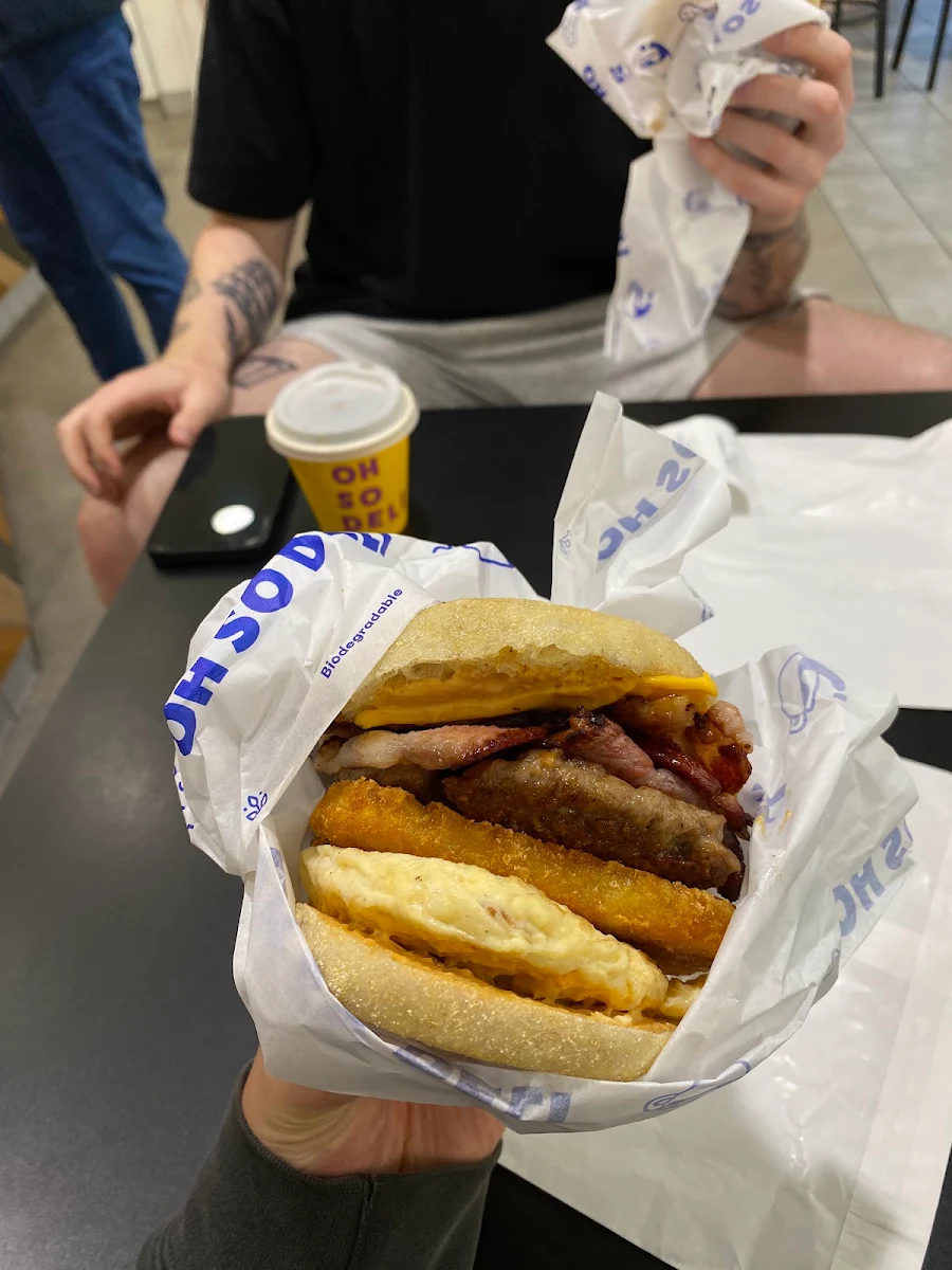 Egg & Cheese Add Sausage Bacon and Hash Brown
