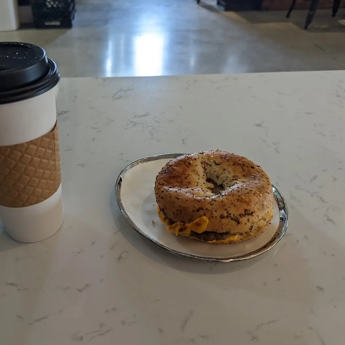Coffee and Bagel Cream Cheese