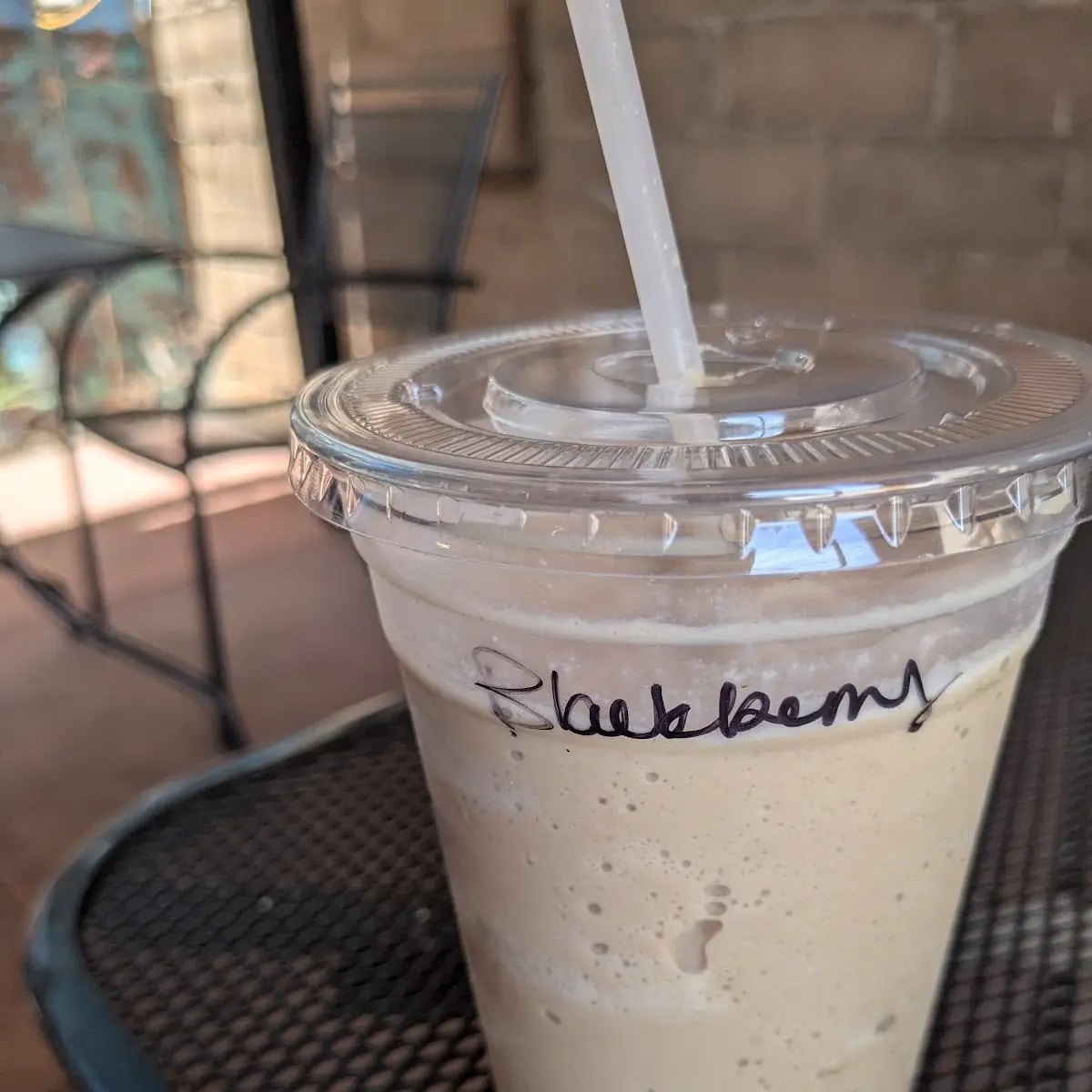 Frozen Blackberry Latte