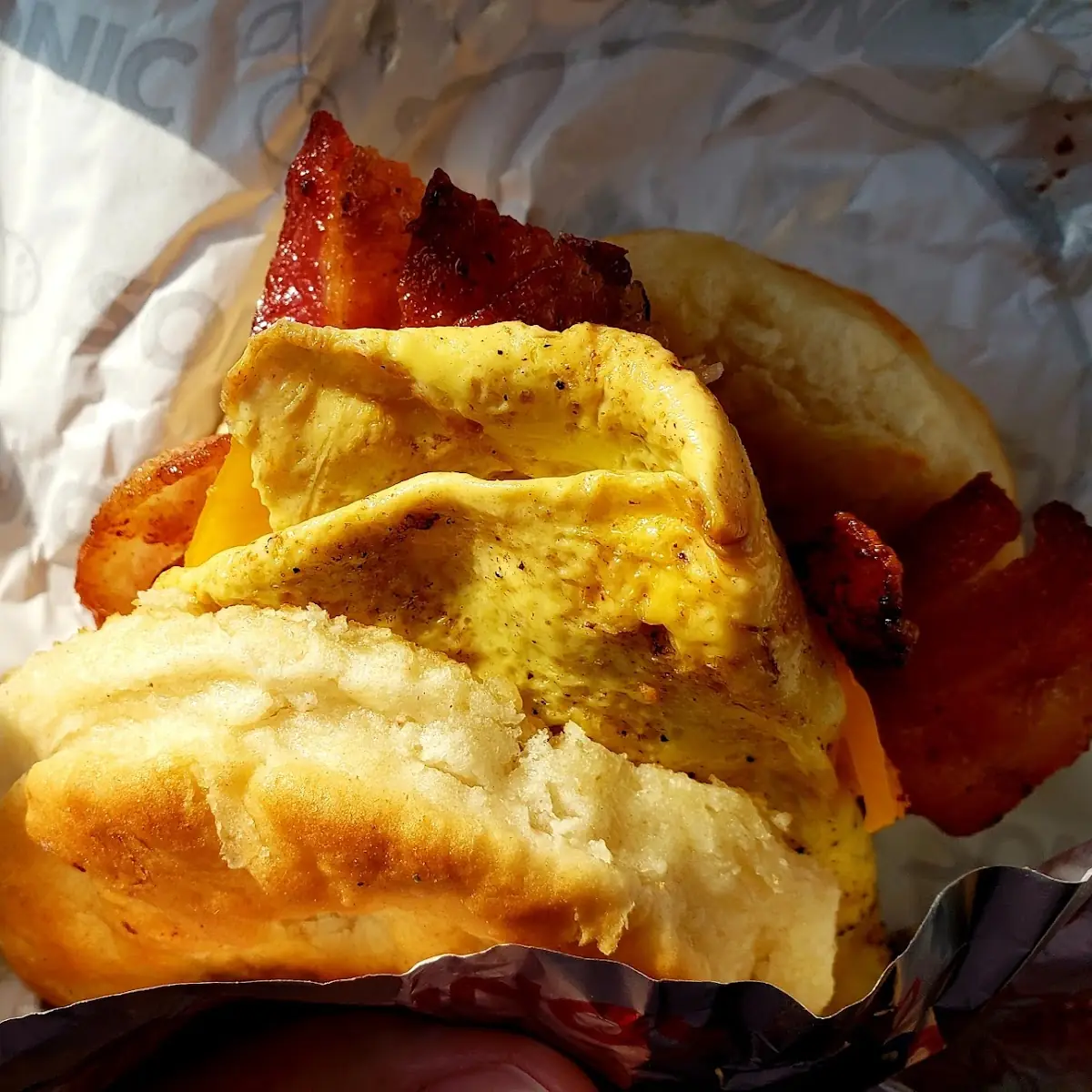Jr Bacon Egg and Cheese Breakfast Burrito
