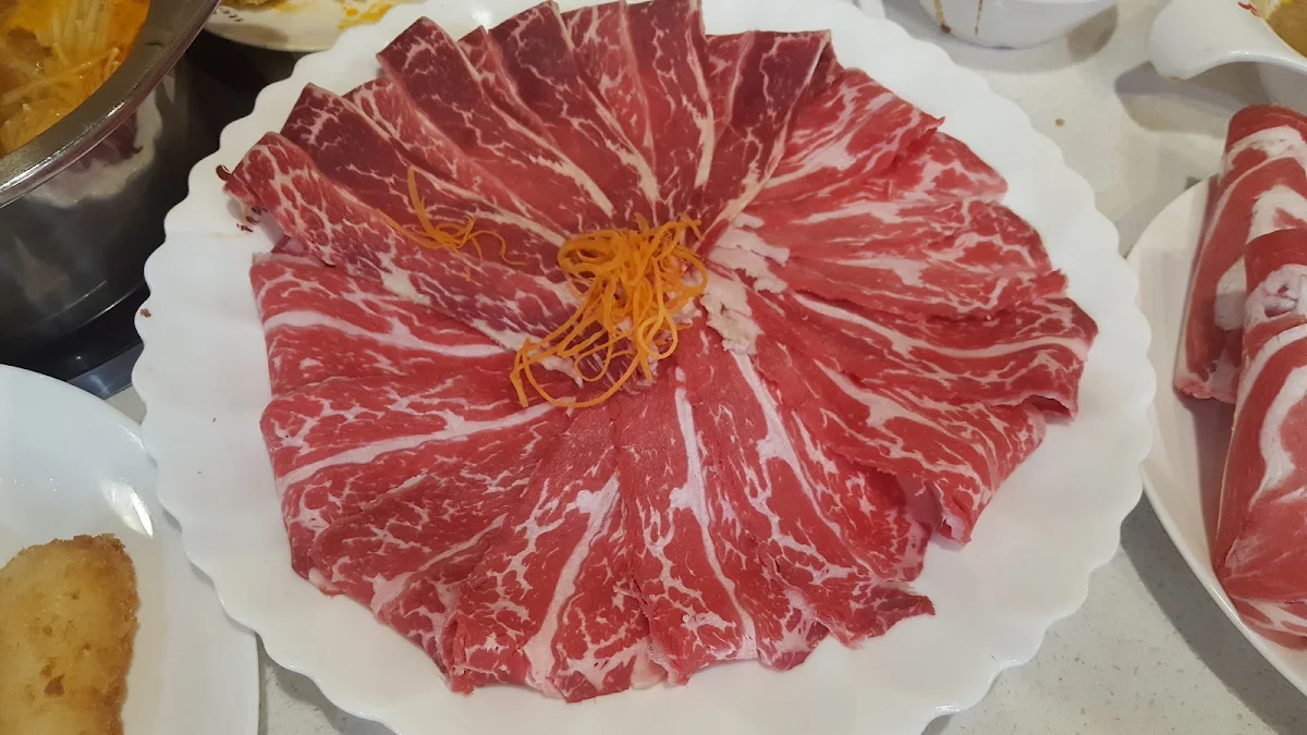 Sliced Marbled Beef Order, Liuyishou Hotpot Edmonton
