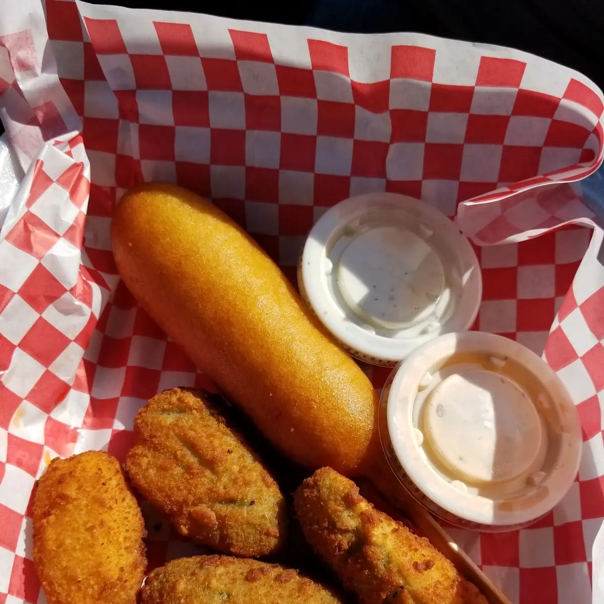 Corndogs and Jalapeno Poppers