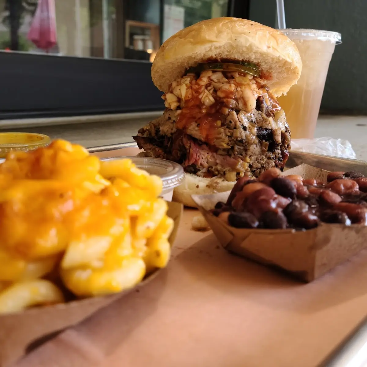 Chopped Pork Sandwich Combo Plate