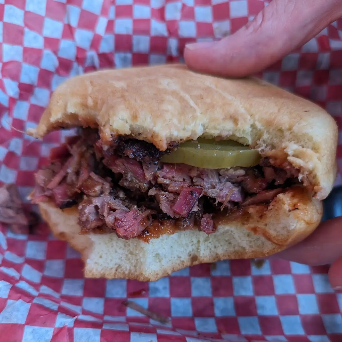 Brisket Sandwich Available Only on Fridays & Saturdays