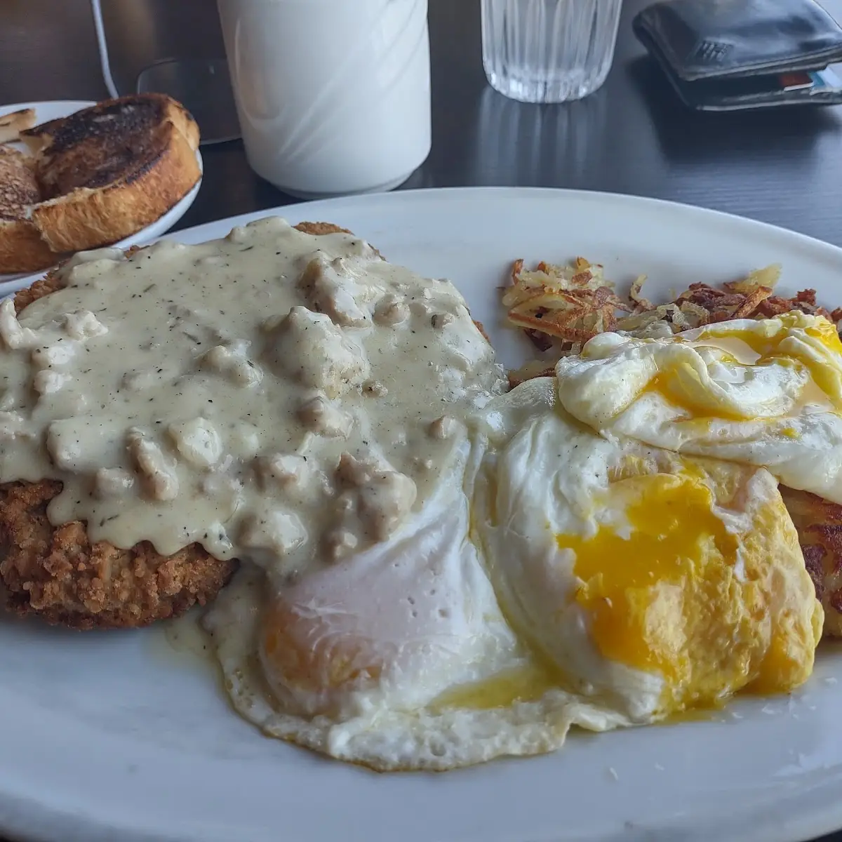 Chicken Fried Steak and Eggs