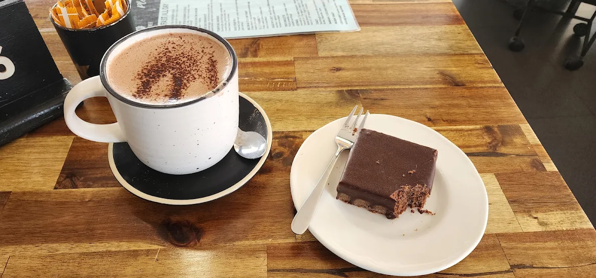 Chocolate Slice and Hot Chocolate, Clocktower Cafe|Catering