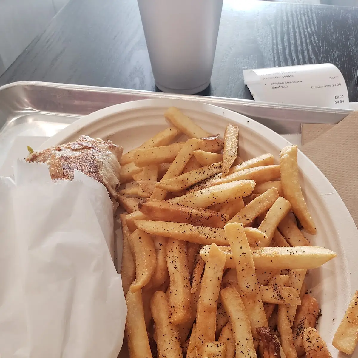 Chicken Shawarma Sandwich Combo