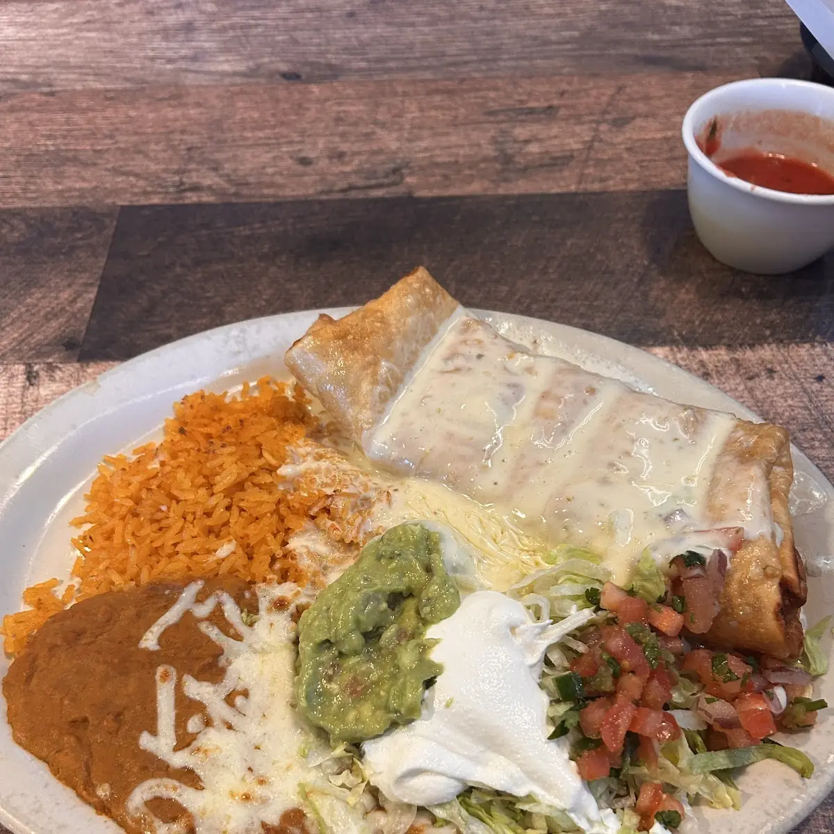 Shredded Beef Chimichanga