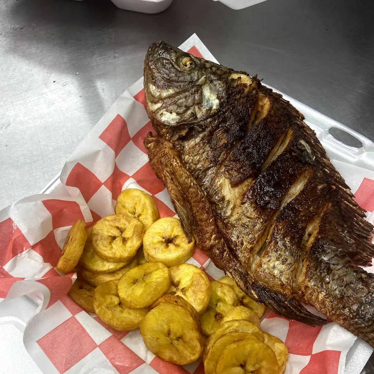 Plantains and Full Fish