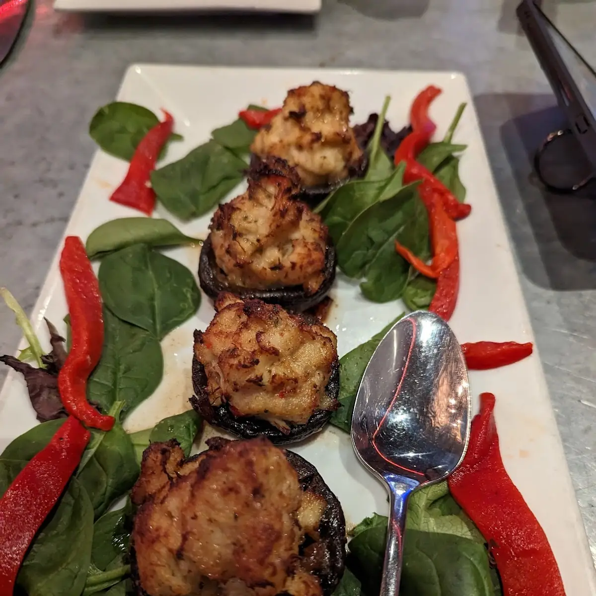 Stuffed Mushrooms Lunch