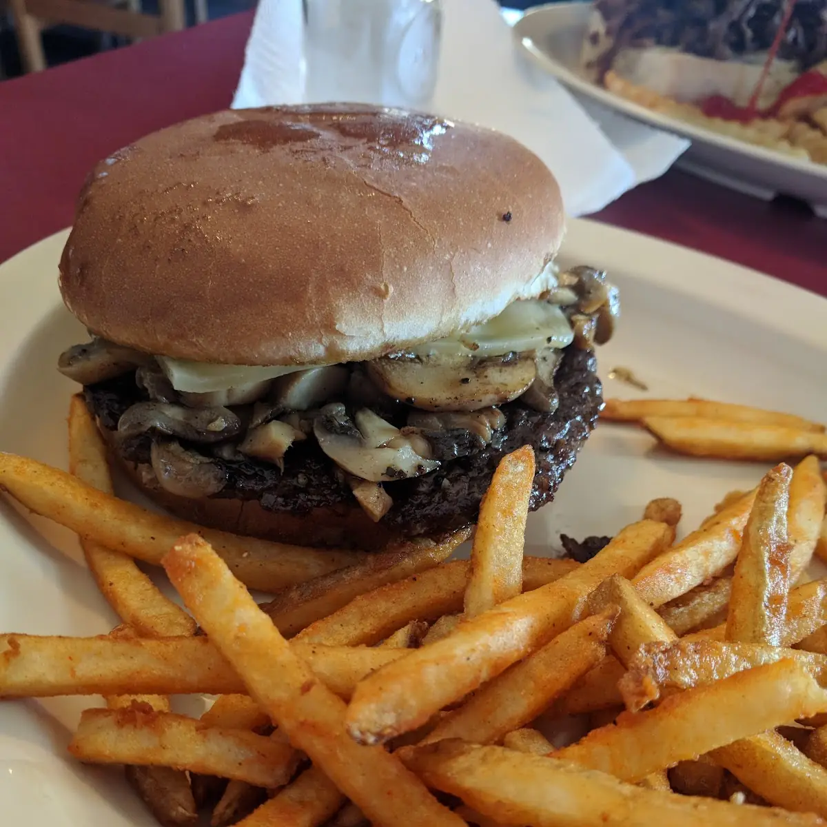 Mushroom & Swiss Burger