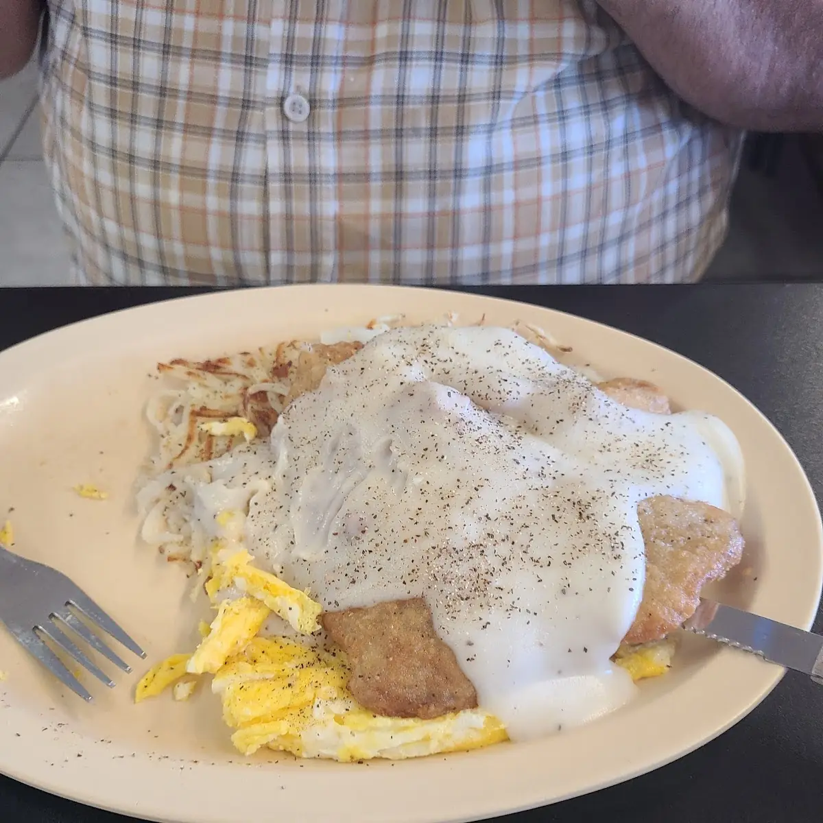 Chicken Fried Steak and Eggs