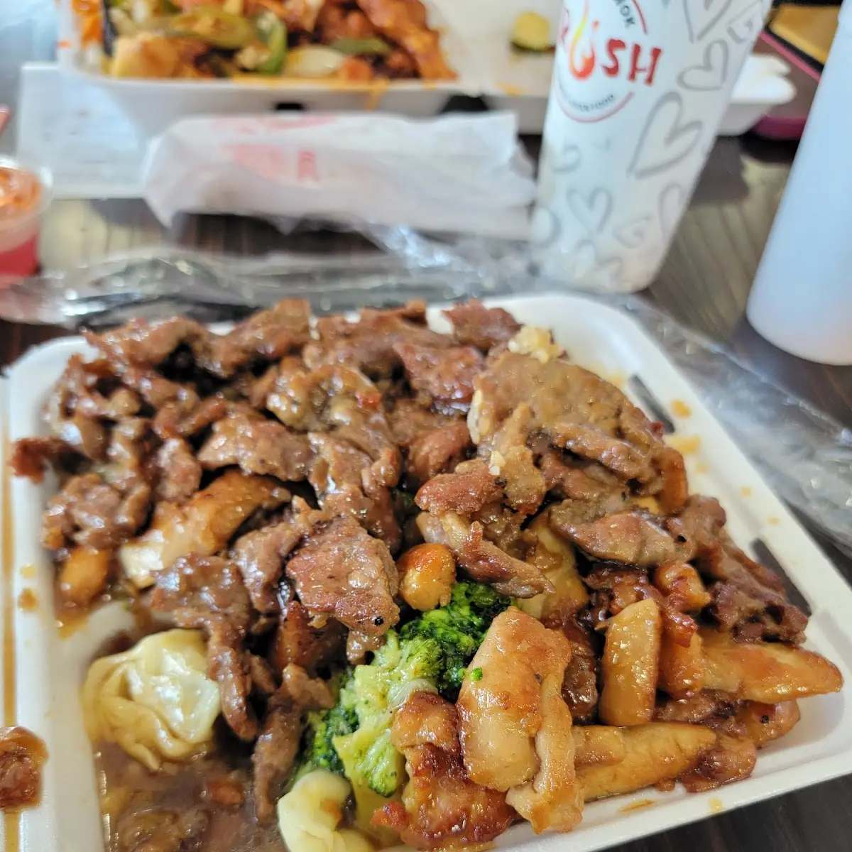 Chicken and Beef Teriyaki
