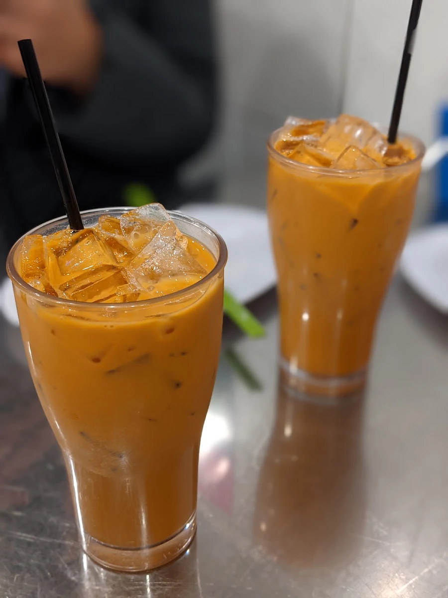 Thai Milk Tea in a Cup with Ice, Nana Thai