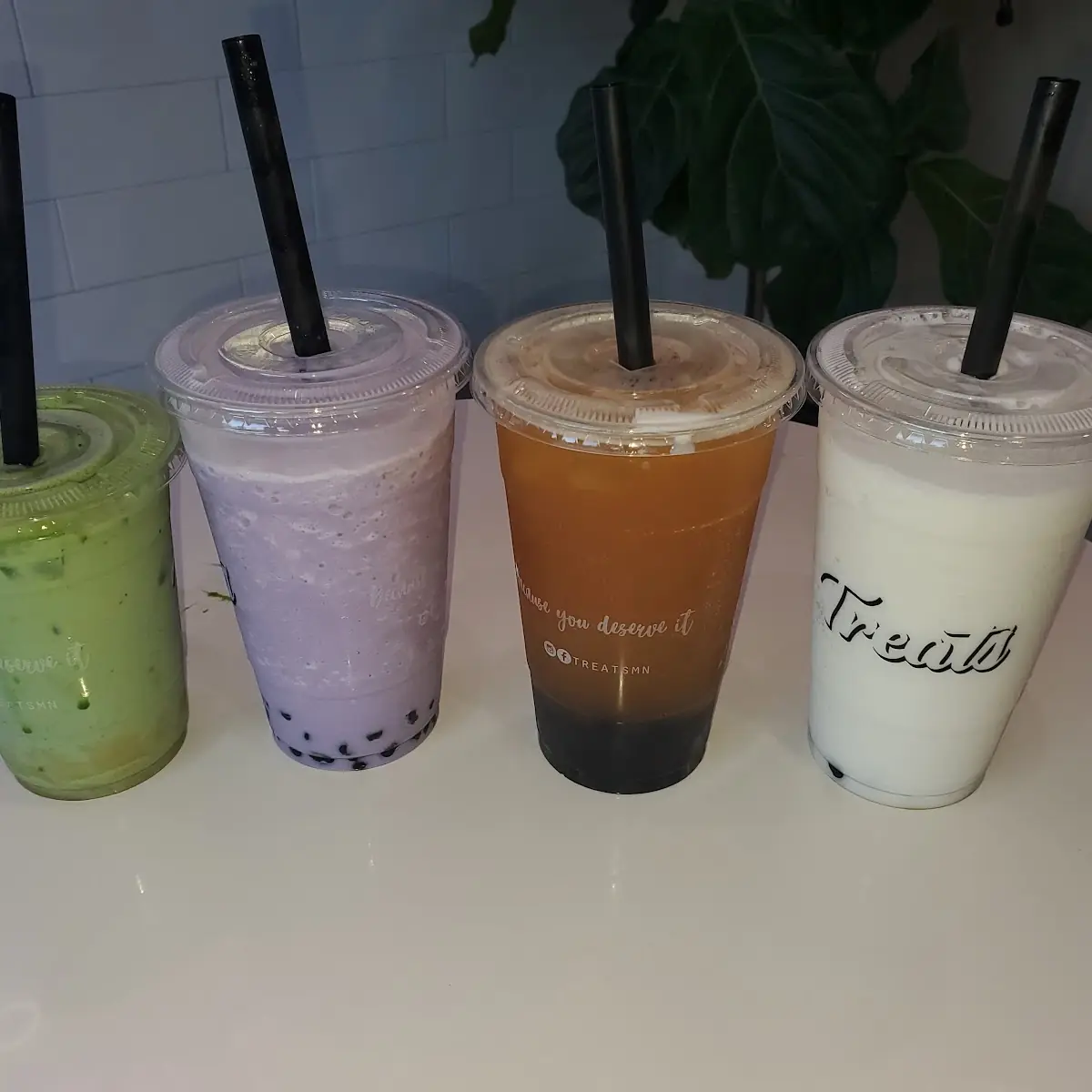 Matcha Taro Passion Tea N Lychee Smoothie
