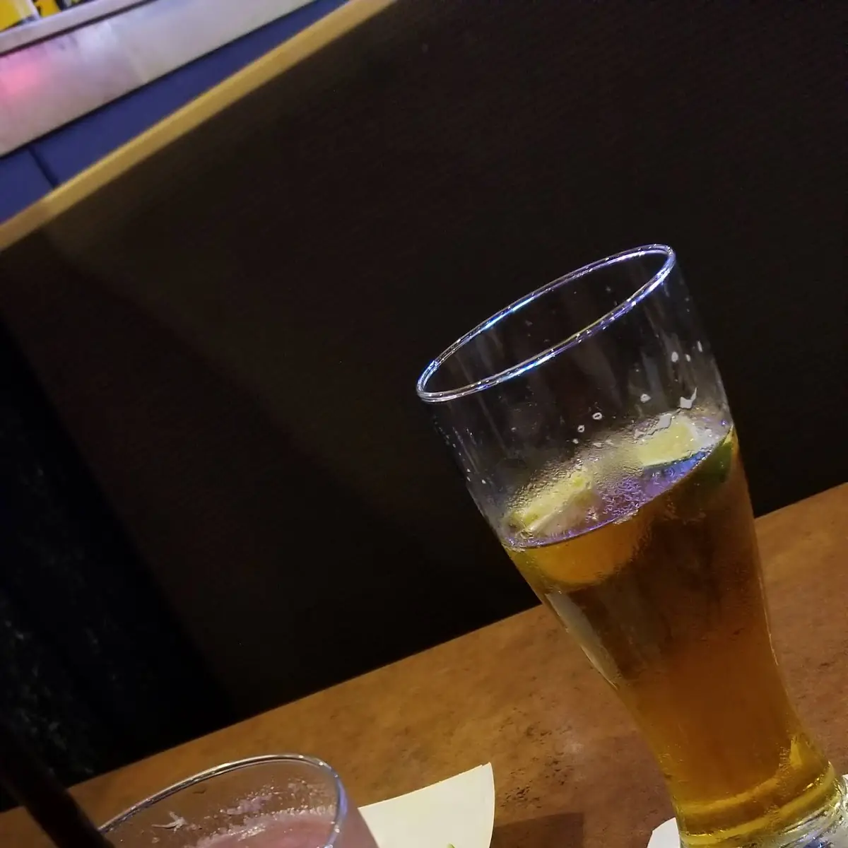 Strawberry Margarita and Beer