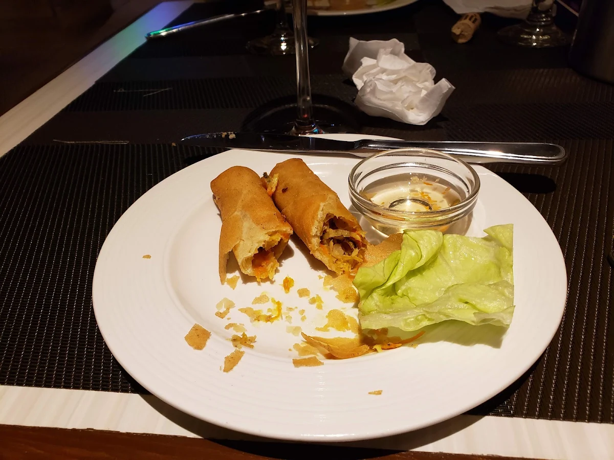 Entrée de Rouleaux Impériaux, Restaurant Jardin des Délices