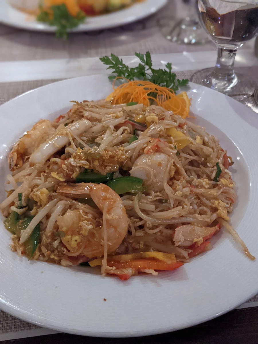 Seafood Pad Thai, Restaurant Jardin des Délices