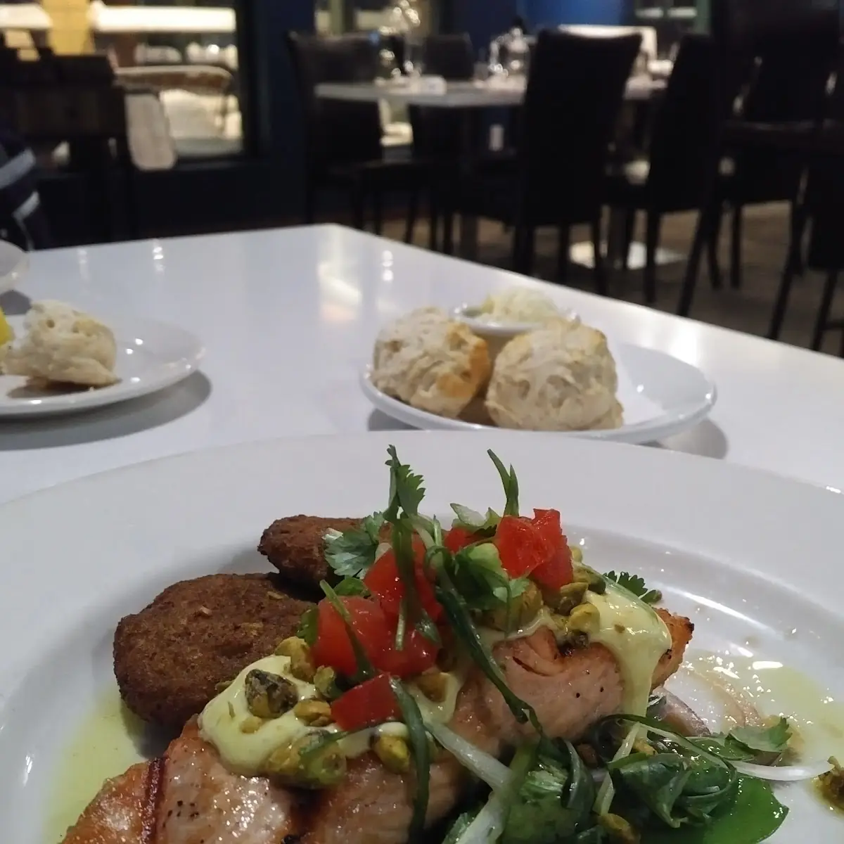 Ahi Tuna Special with Coconut Rice Cakes