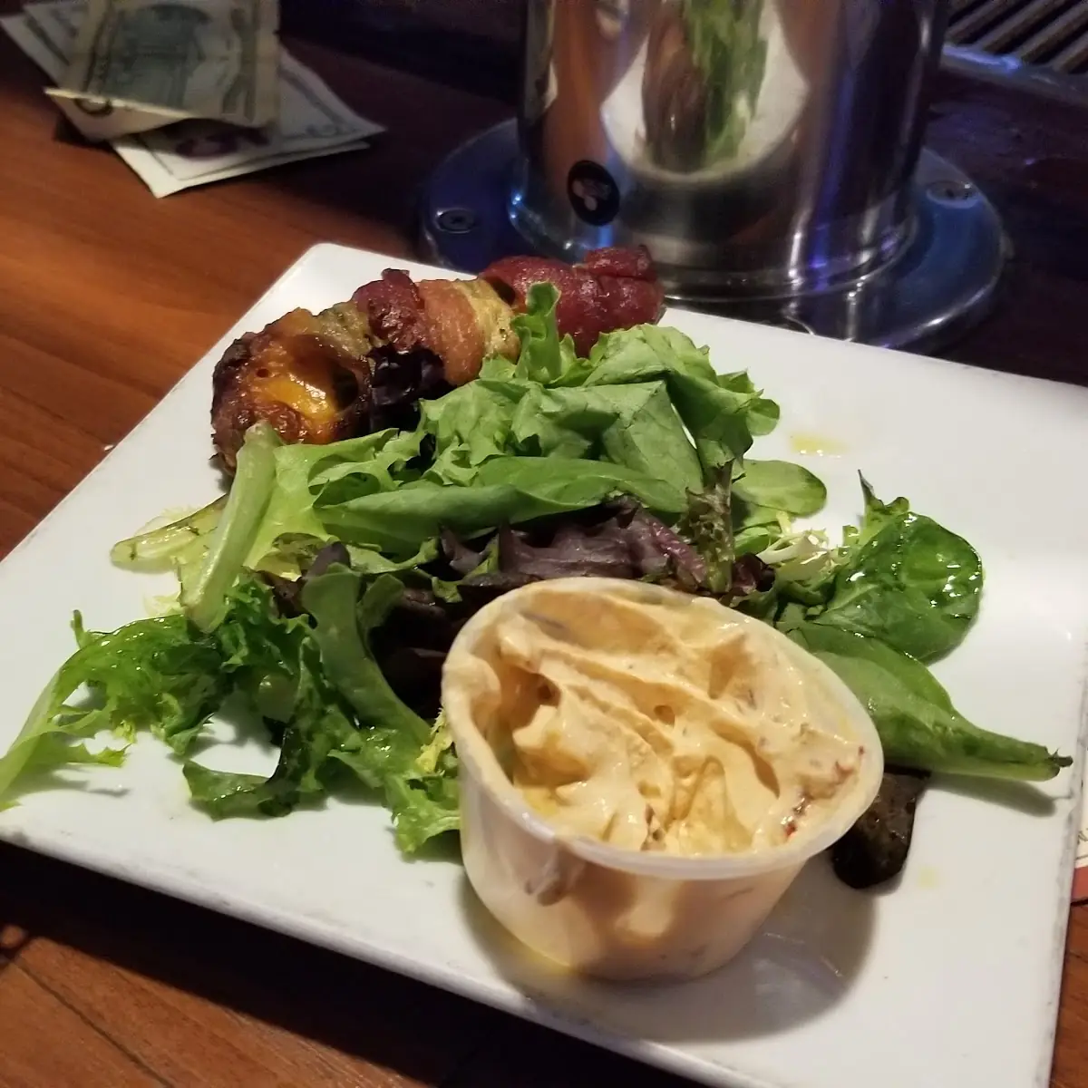 A Special Jalapeno Stuffed and Wrapped in Bacon
