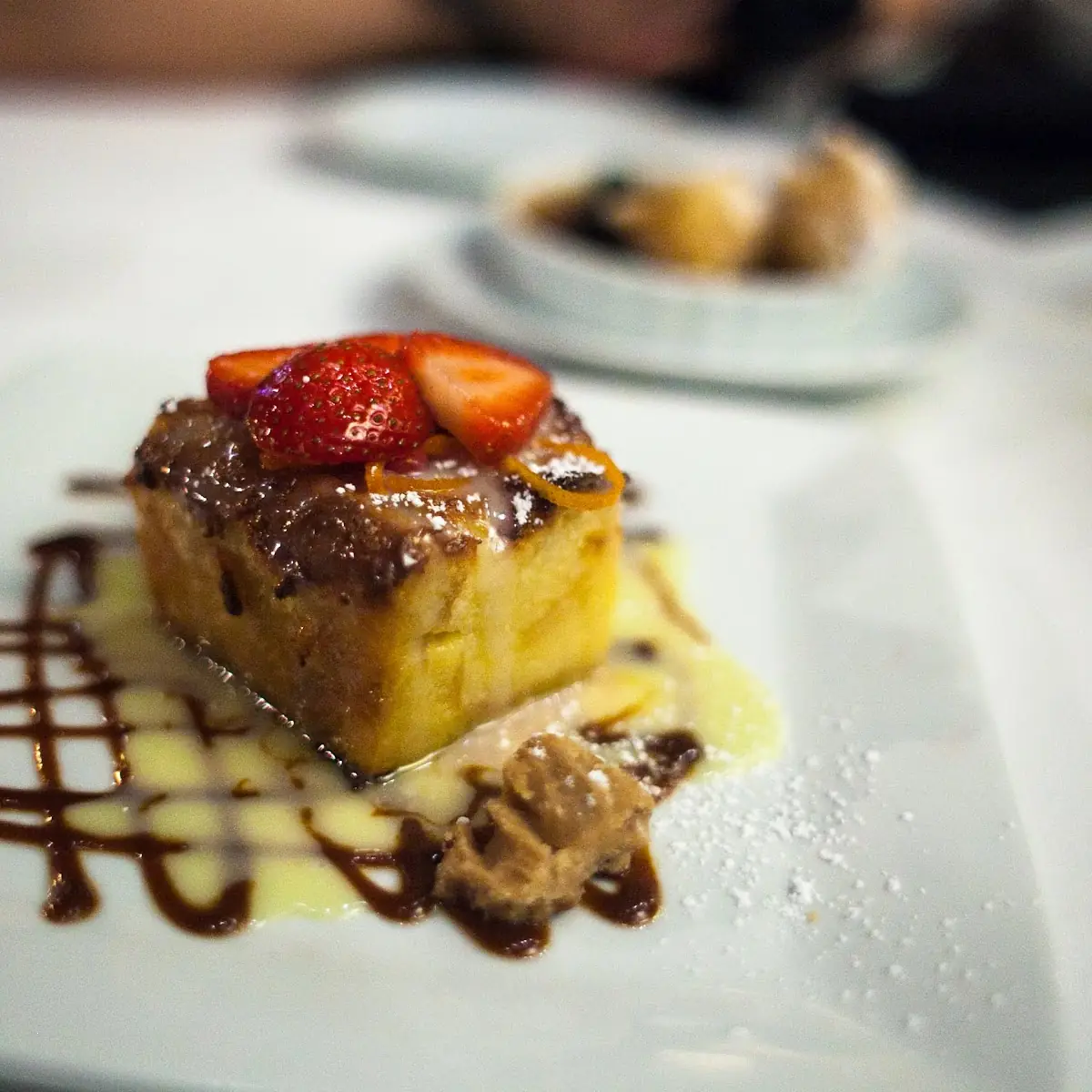 White Chocolate Bread Pudding