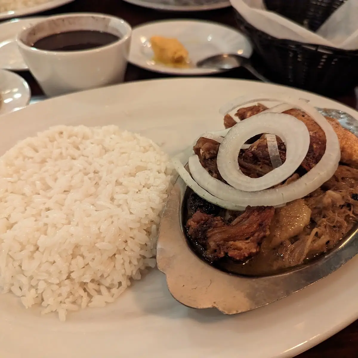 Chicharron De Pollo Frito Arroz Blanco