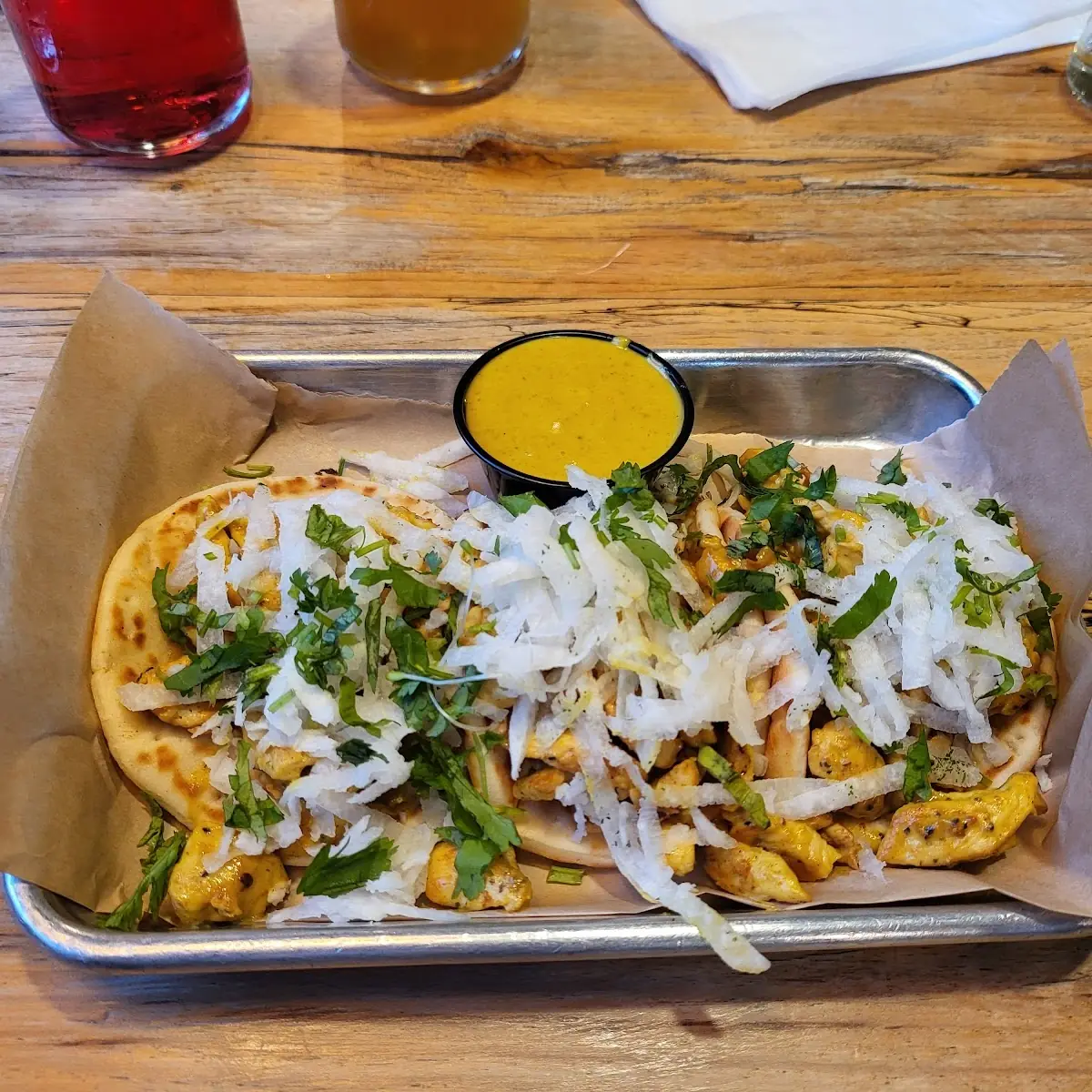Chicken Curry Tacos