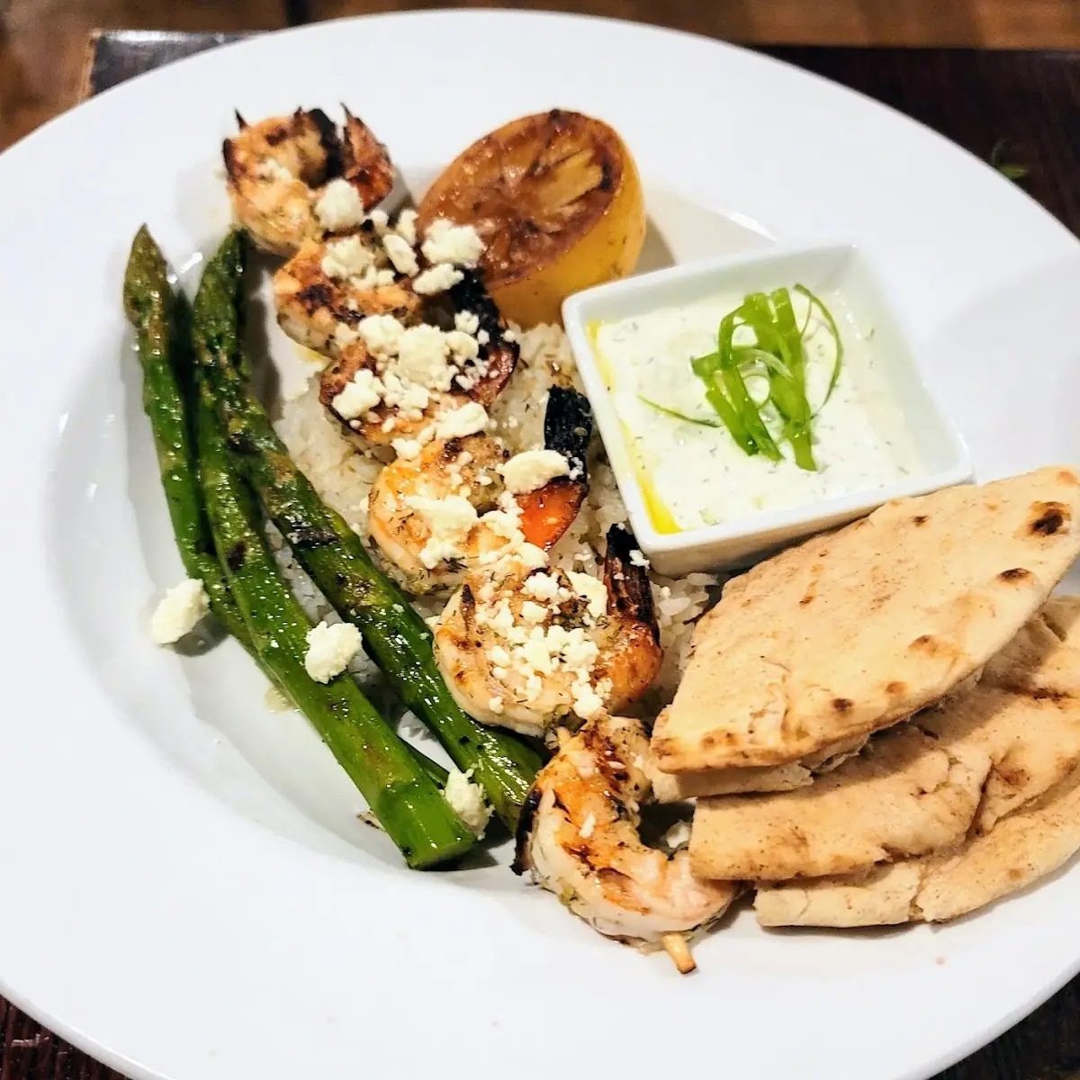Seasonal with Grilled Shrimp