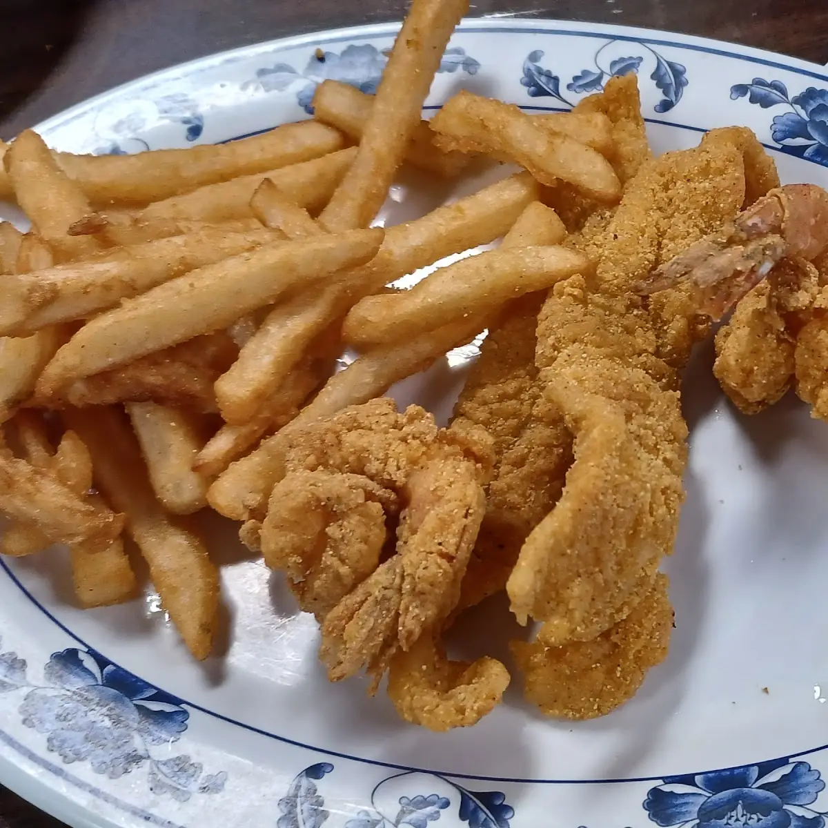 5 Catfish Filet & 5 Fried Shrimp Platter