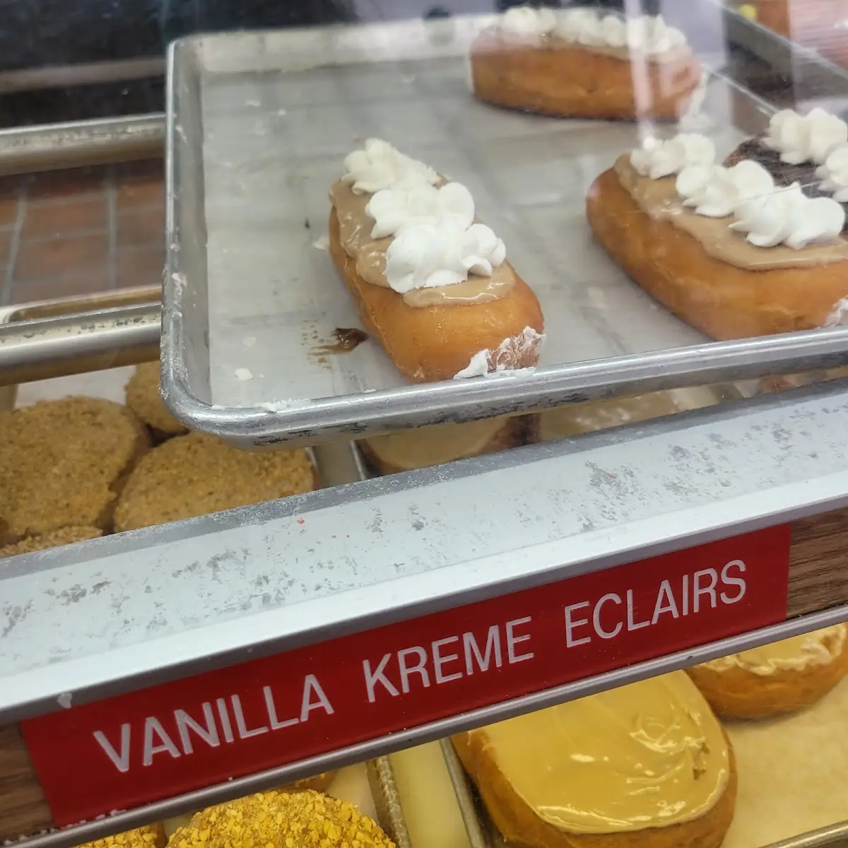 Says Eclair I'd Say Long John Cream Filled