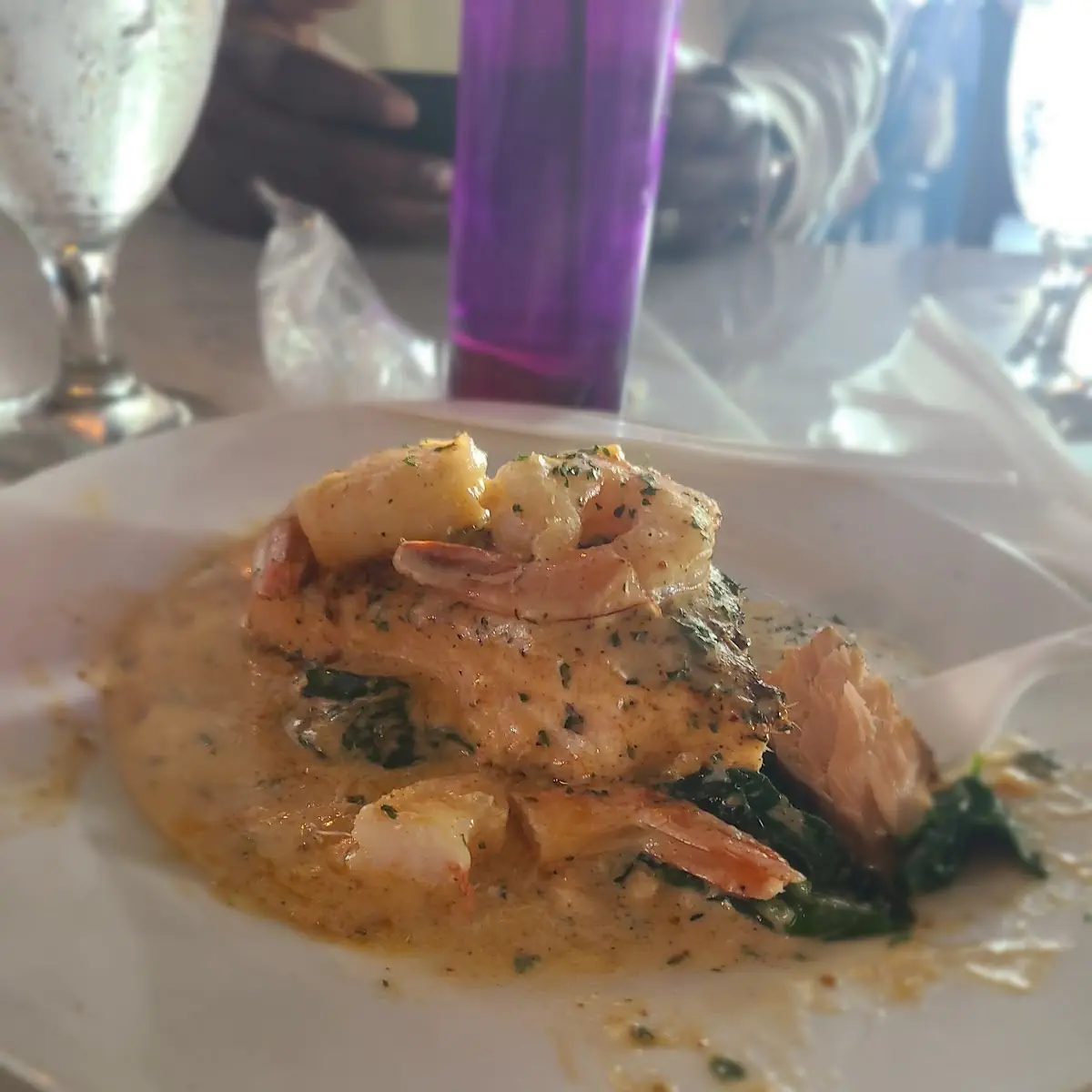 Shrimp Grits and Crab Cake