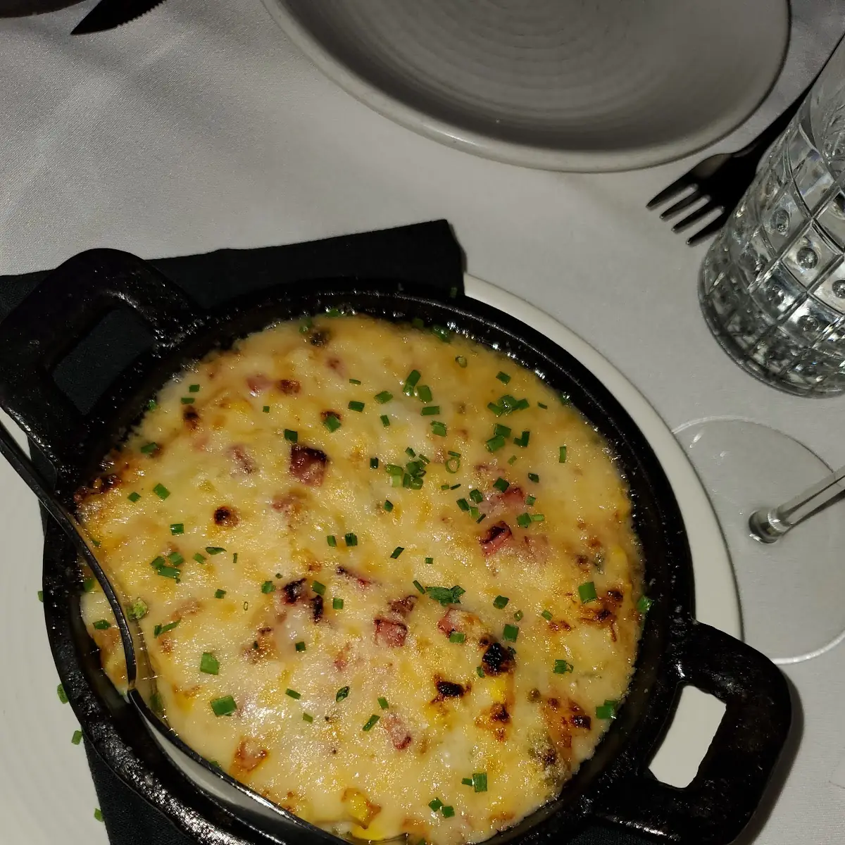 Creamed Corn with Bacon Bits