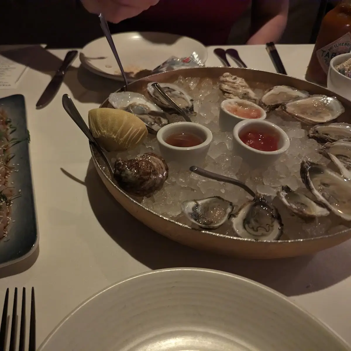 Fresh Oysters and Seafood Tower