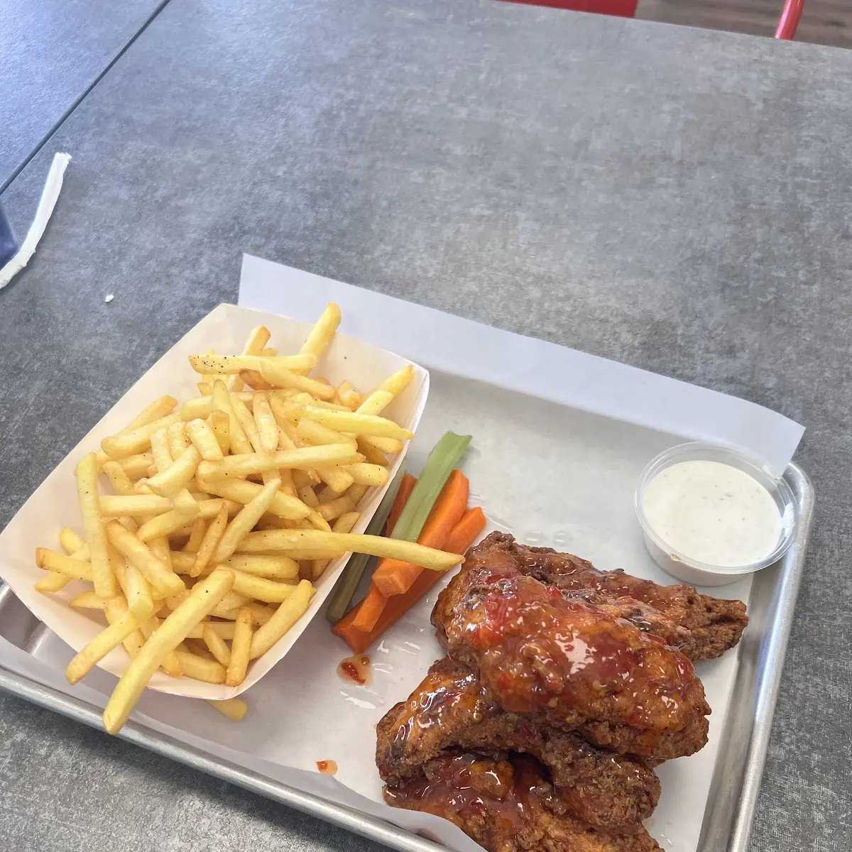 Salad With Fried Chicken Salad