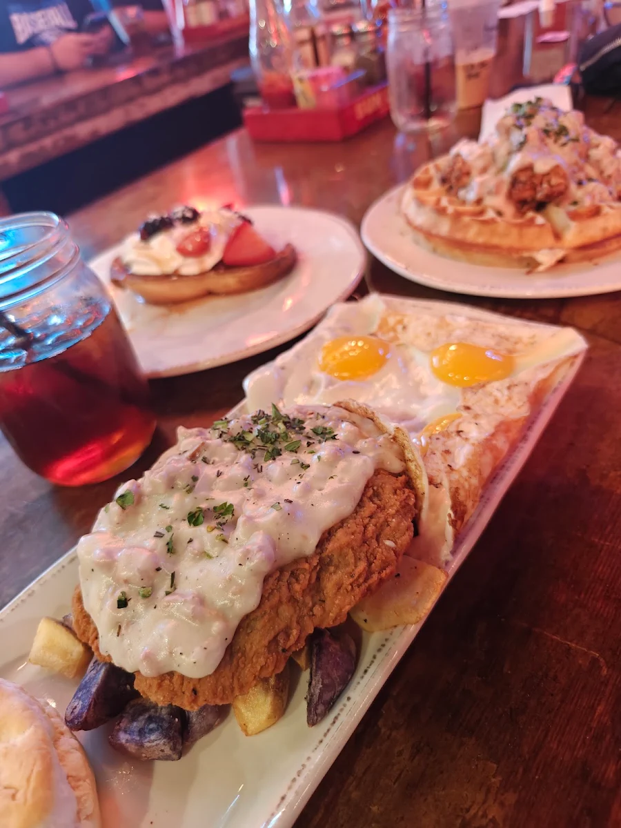 Hangover Biscuits Gravy & Eggs