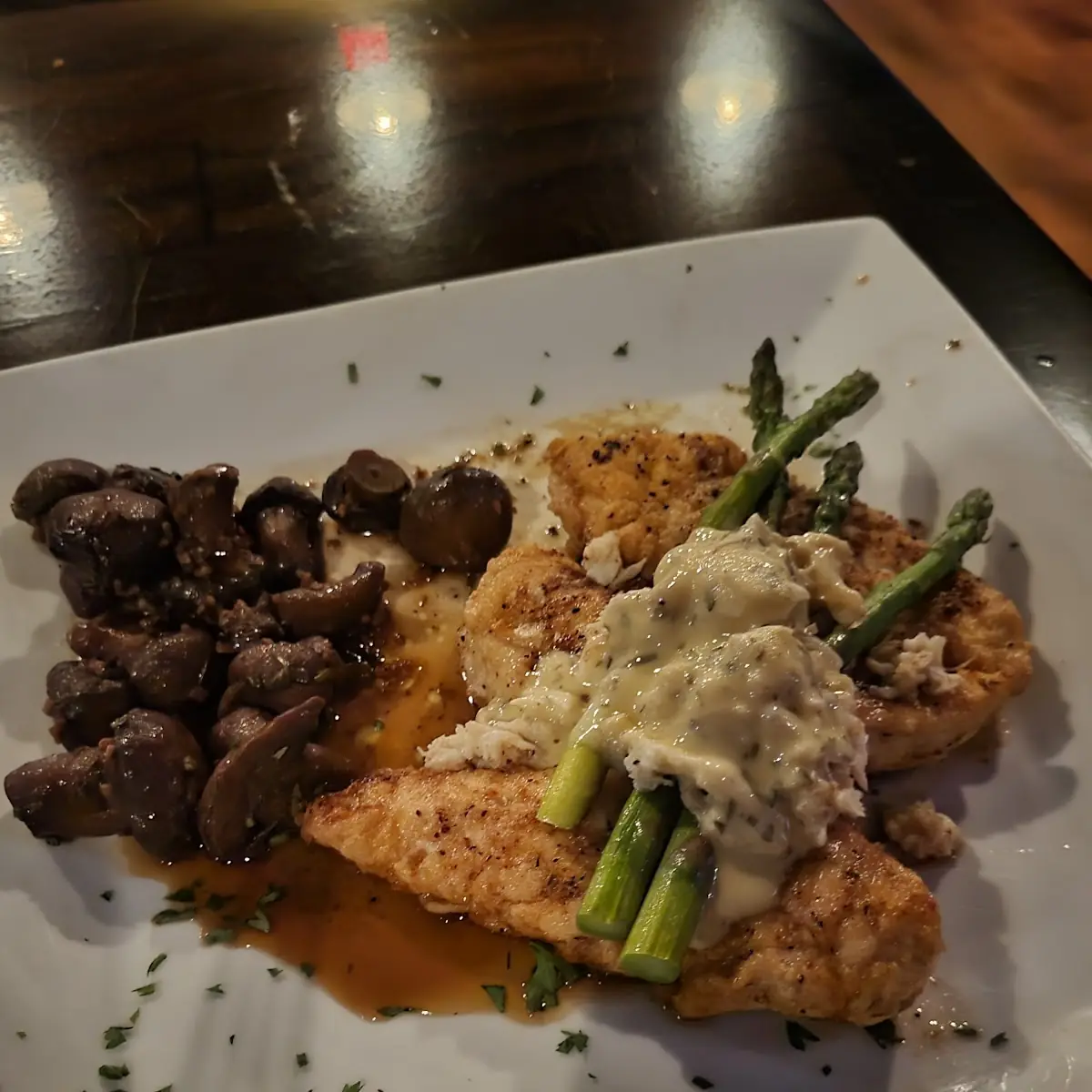 Sautéed Chicken Oscar