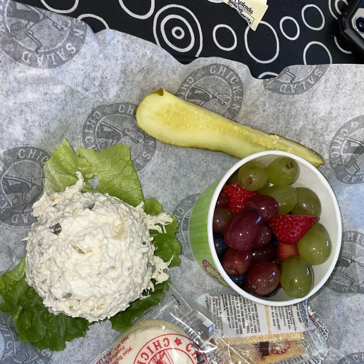 Chicken Salad & Fruit Cup