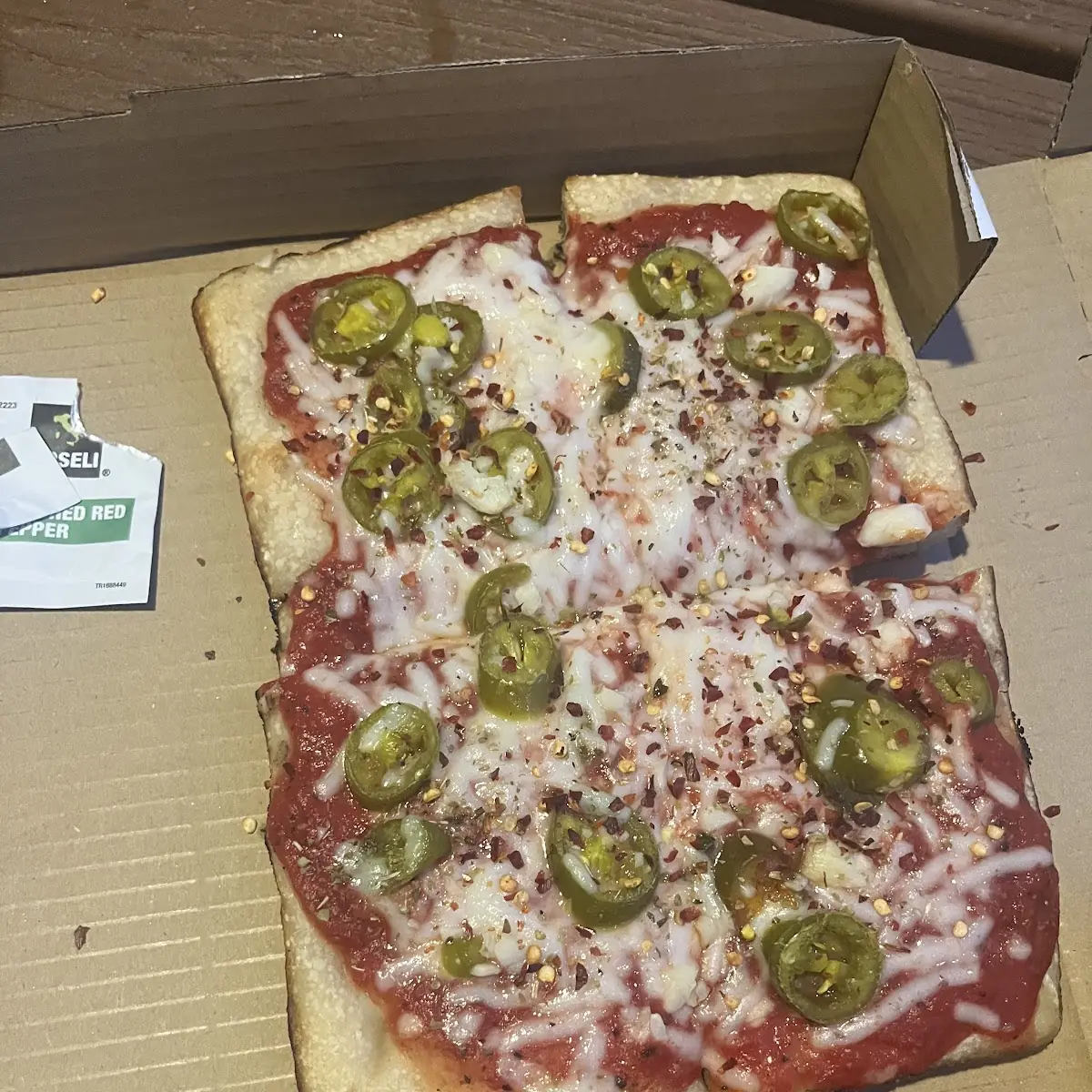 Vegan Pizza with Jalapeños