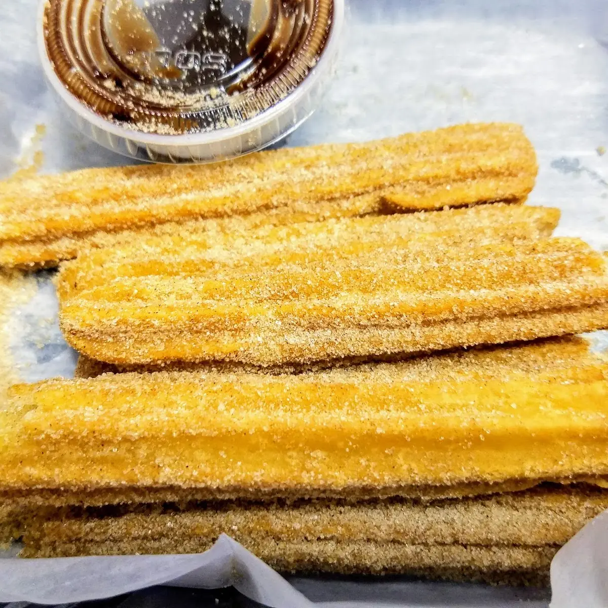 Cinnamon Churros with Chocolate Sauce