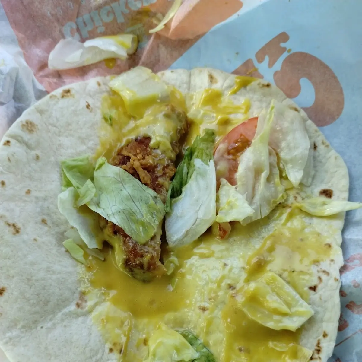 Honey Mustard Chicken Wrap