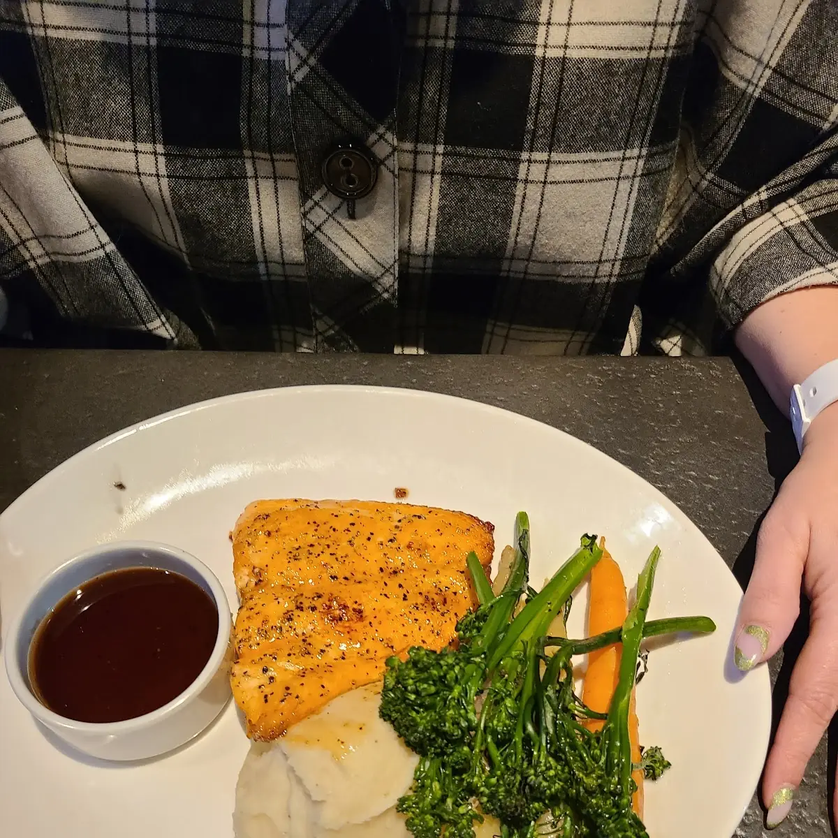 Whiskey Salmon Mashed Potatoes