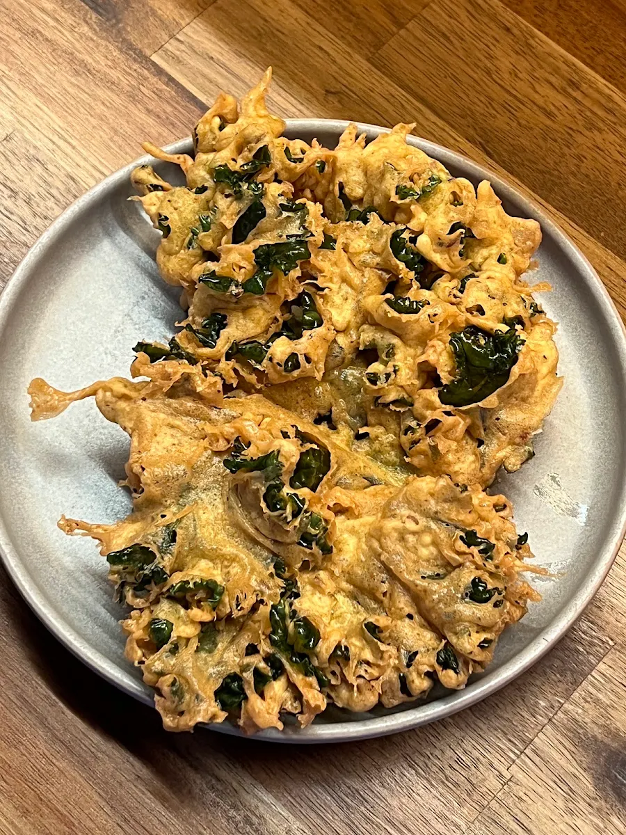 Spinach Onion Fritters