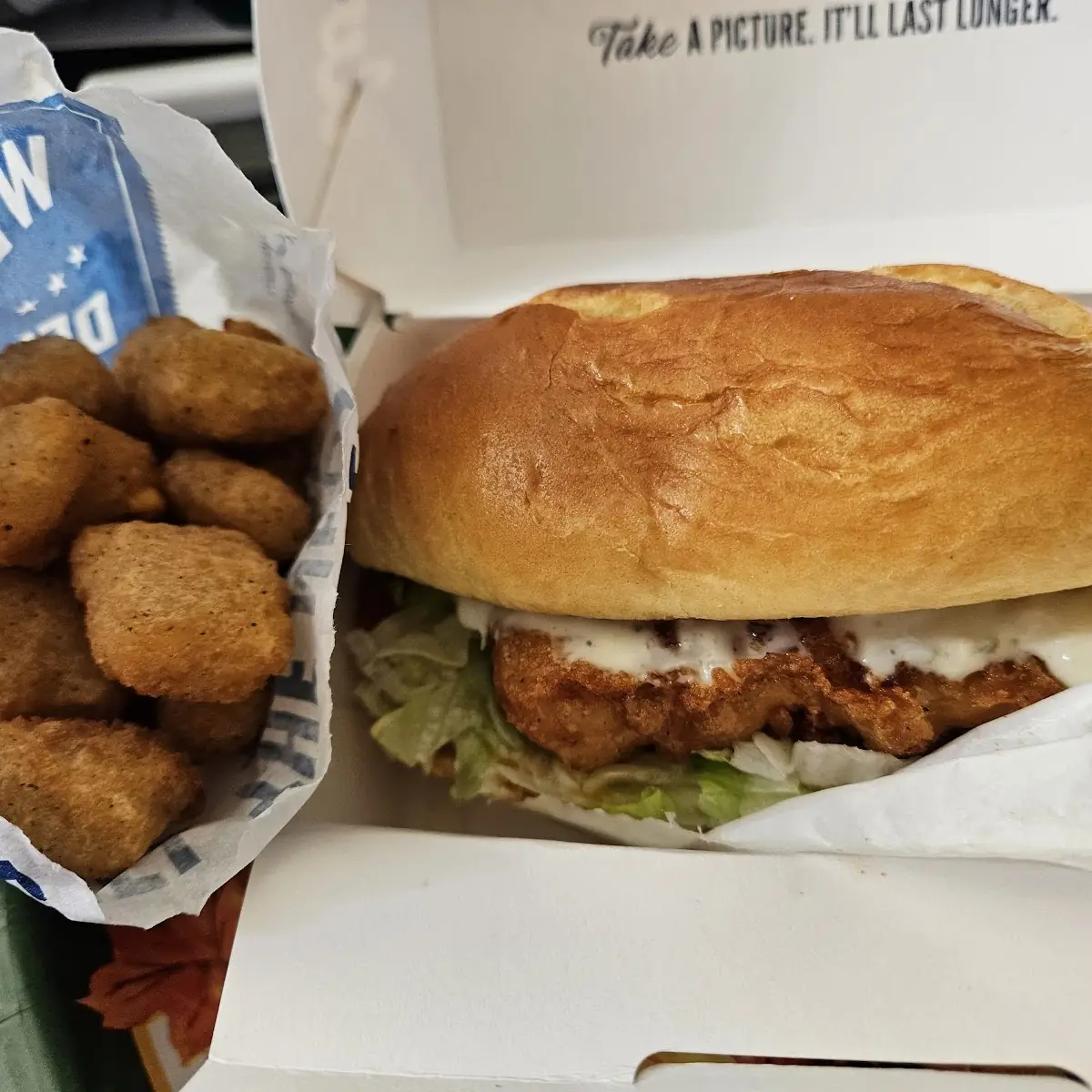 Fish Sandwich with Cheese Curds