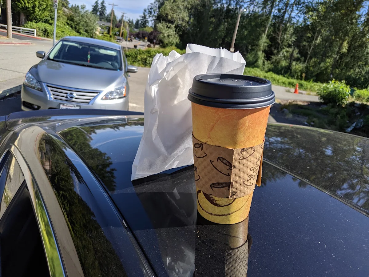 Caramel Macchiato & Plain Bagel