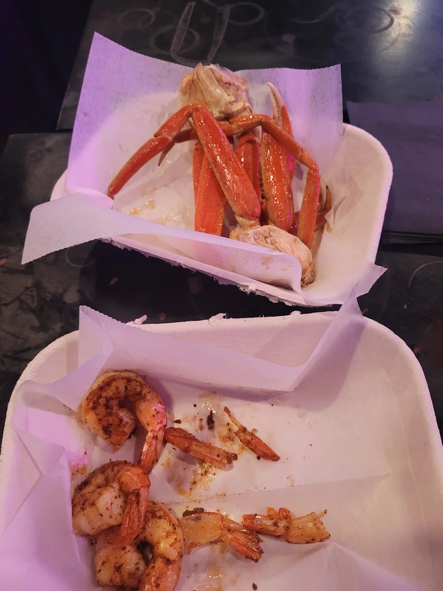 Grilled Shrimp and Crab Legs