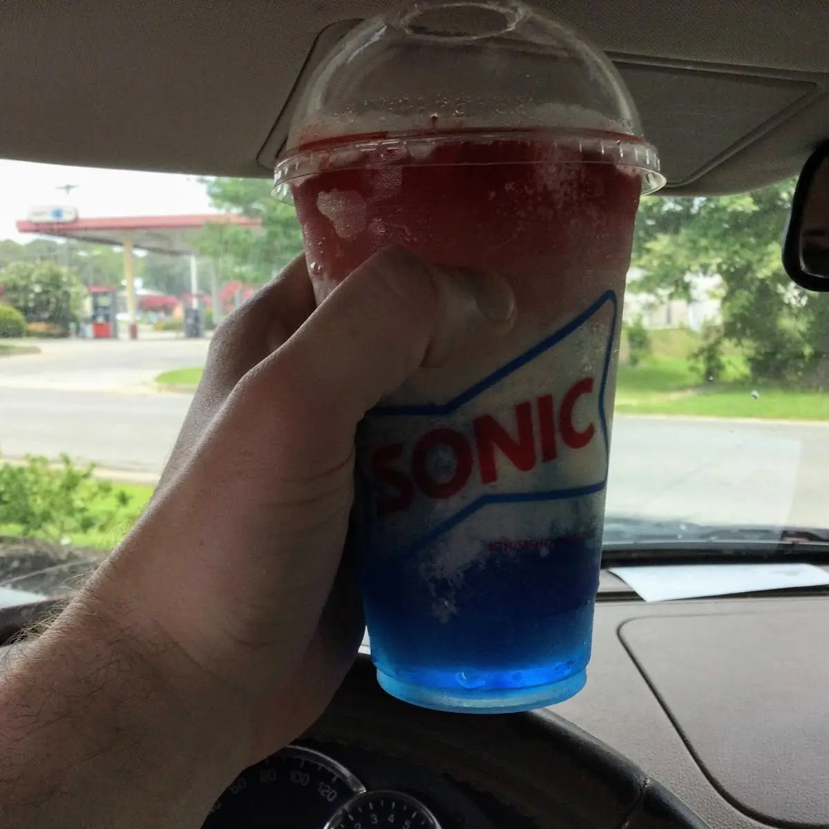 Medium Red White & Blue Slush